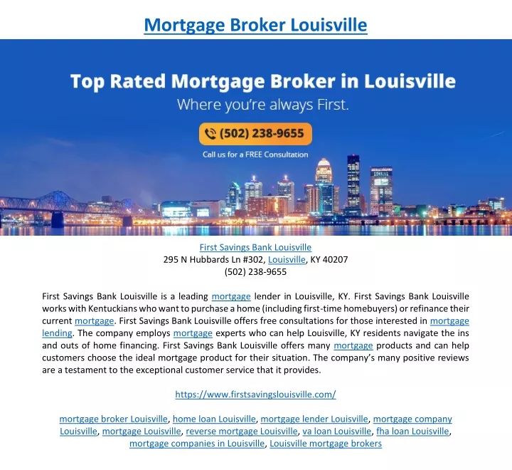 mortgage broker louisville