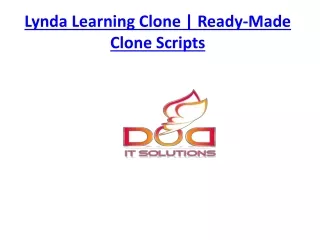 lynda learning clone ready made clone scripts