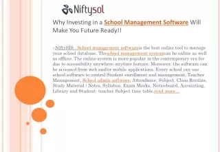 Cloud School Management System