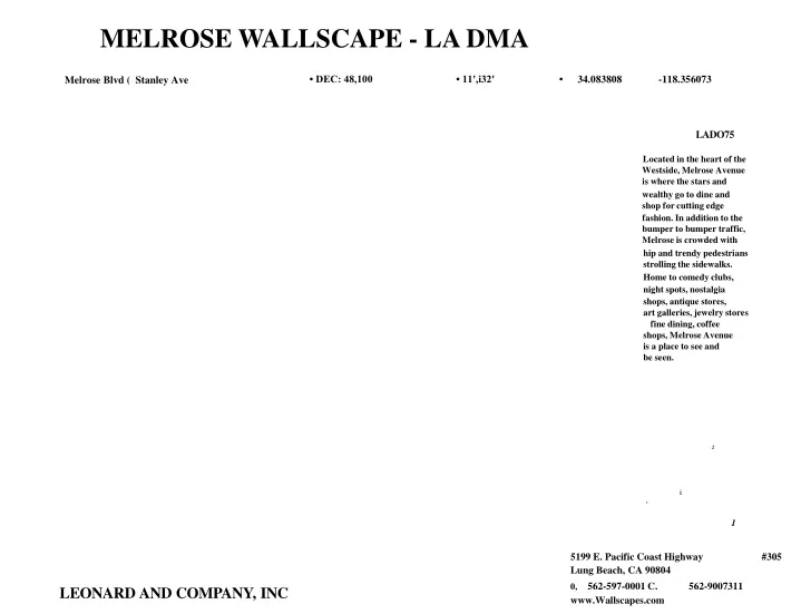 melrose wallscape la dma