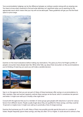 your accommodation lodgings can be the difference