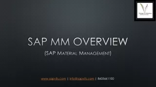 SAP MM Overview PPT | SAP MM PPT