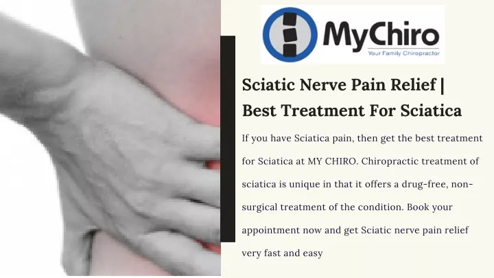 sciatic nerve pain relief best treatment