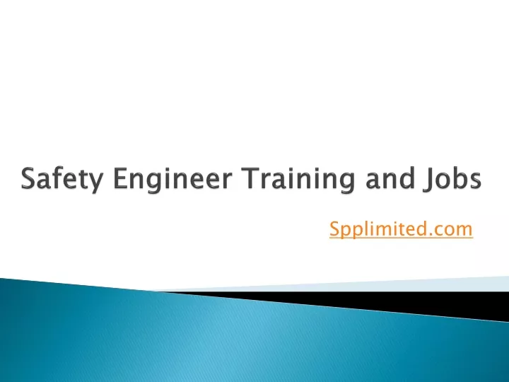 safety engineer training and jobs