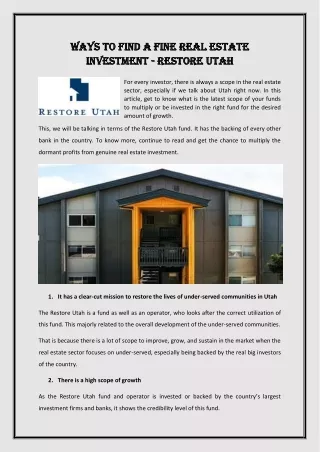 ways to find a fine real estate ways to find
