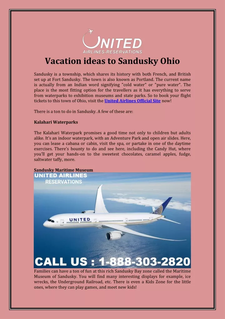 vacation ideas to sandusky ohio
