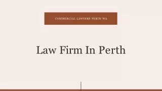 The most affordable commercial lawyers in Perth