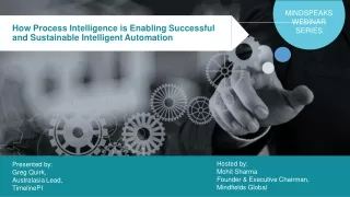 How Process Intelligence Is Enabling Successful And Sustainable Intelligent Automation | MindFields Global