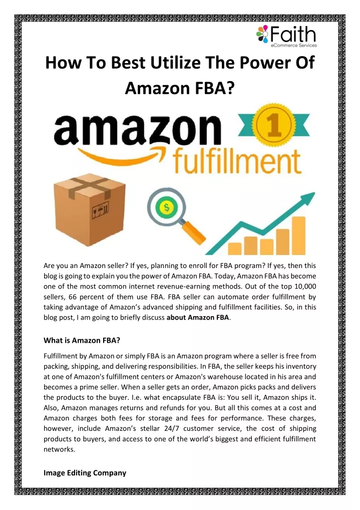 how to best utilize the power of amazon fba