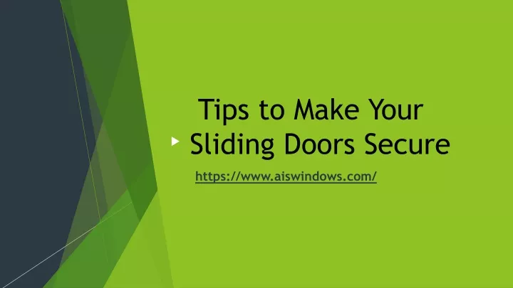 tips to make your sliding doors secure