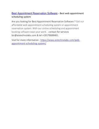 best appointment reservation software best