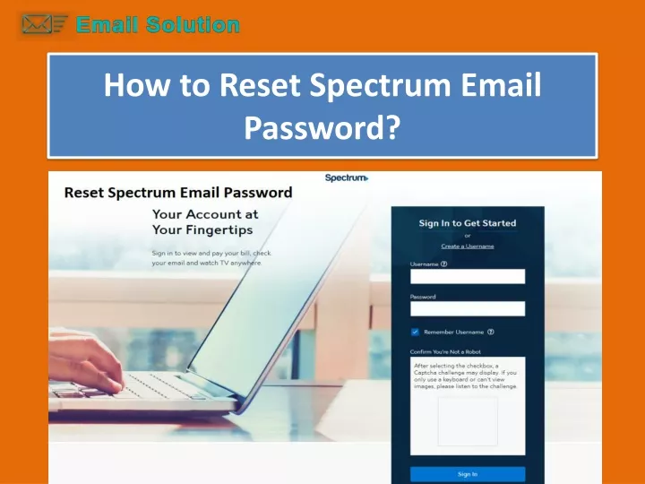 how to reset spectrum email password