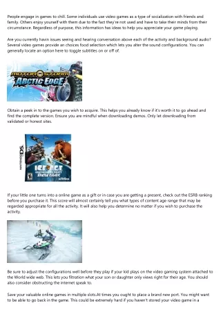 people engage in games to chill some individuals