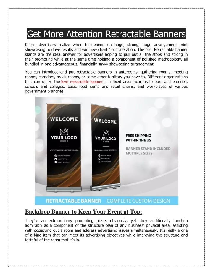 get more attention retractable banners