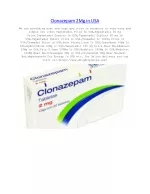 Clonazepam 2Mg in USA - slide 1