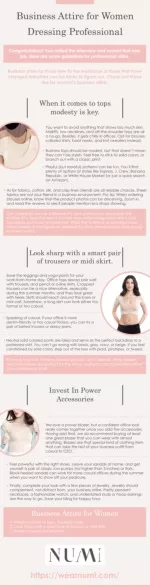 Business Attire for Women - Dressing Professional - slide 1