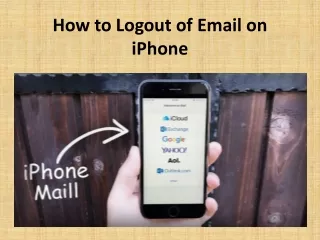 How to Logout of Email on iPhone?
