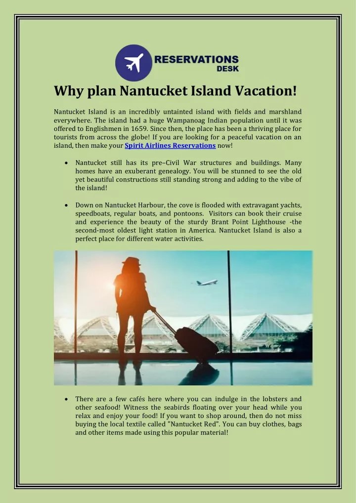 why plan nantucket island vacation nantucket