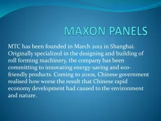 maxon panels