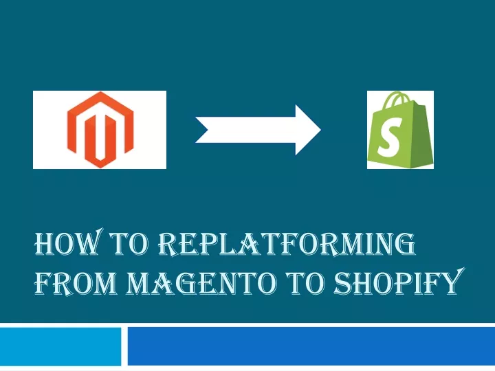 how to replatforming from magento to shopify