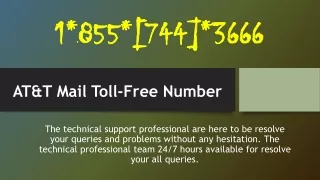 at t mail toll free number