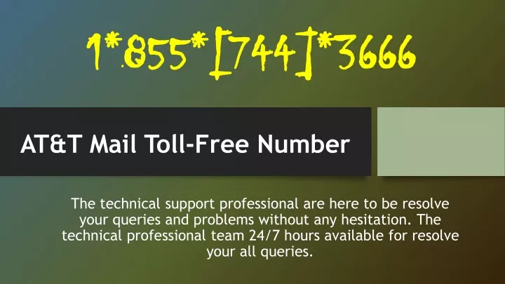 at t mail toll free number