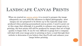 Landscape Canvas Prints-Canvasprints.com
