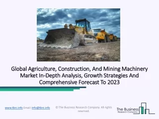 global agriculture construction and mining