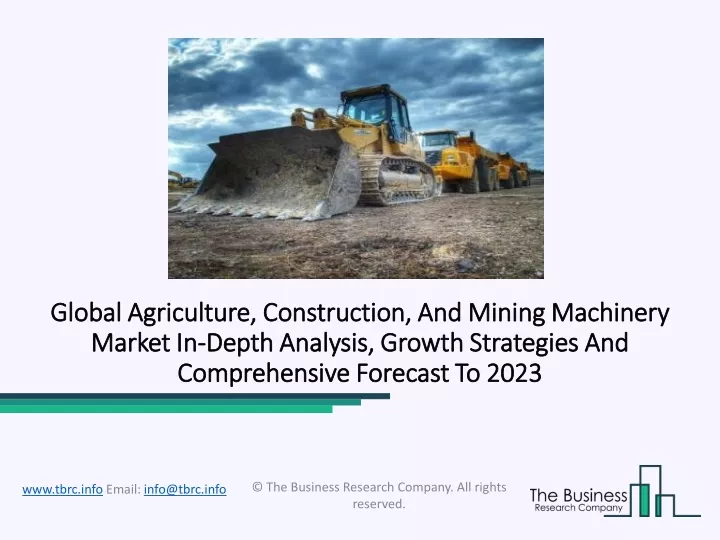 global agriculture construction and mining
