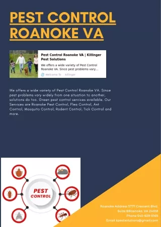 pest control roanoke va