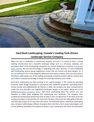 hard rock landscaping canada s leading tech