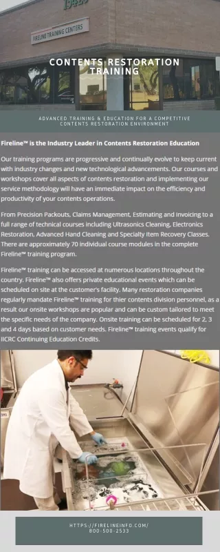 contents restoration training