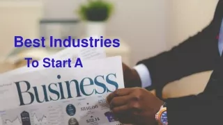 Freddie Andalaft PIH: 7 Best Industries for Starting a Business