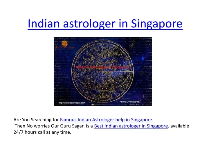 indian astrologer in singapore