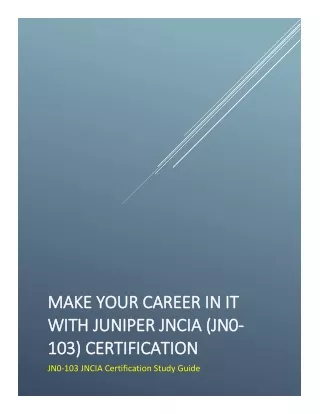 make your career in make your career in it with