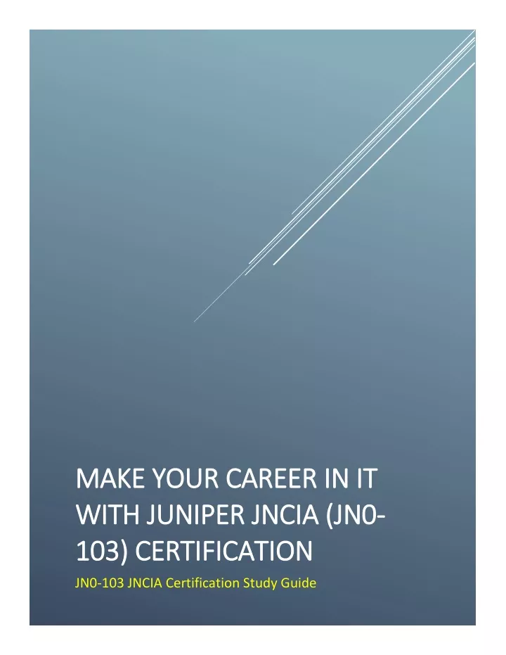 make your career in make your career in it with