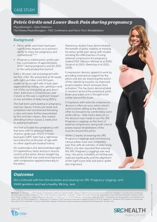 Pelvic Girdle and Lower Back Pain during pregnancy - Case Study