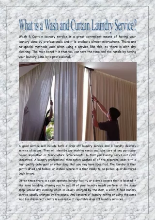 wash curtain laundry service is a great