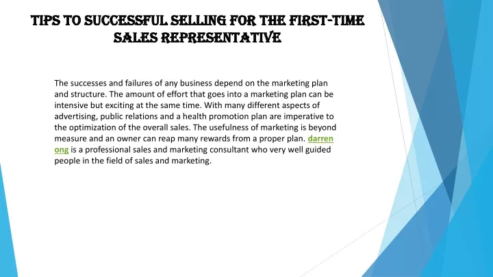 tips to successful selling for the first time