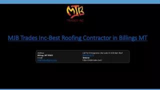  Roofer | Roof Repair | Roof Replacement in Billings, MT