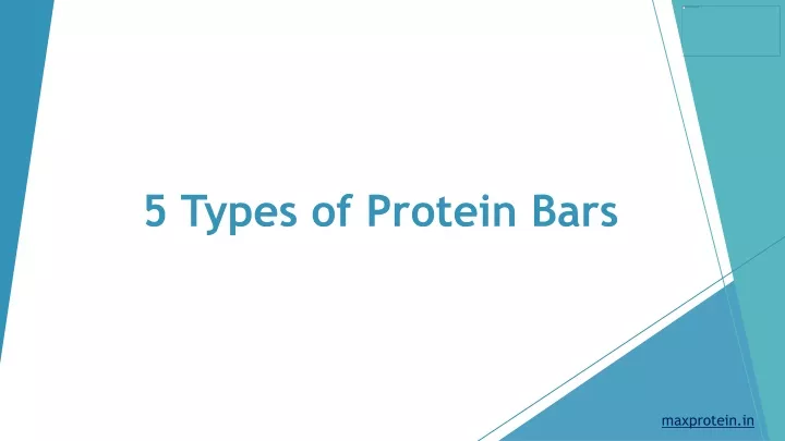 5 types of protein bars