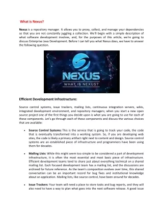 what is nexus