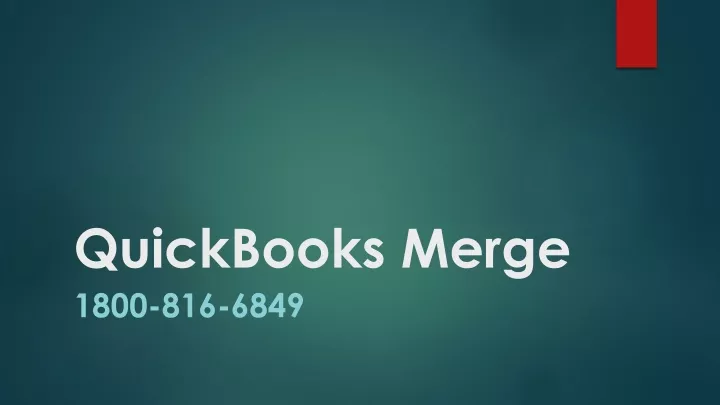 quickbooks merge