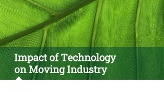 Impact of Technology on Moving Industry