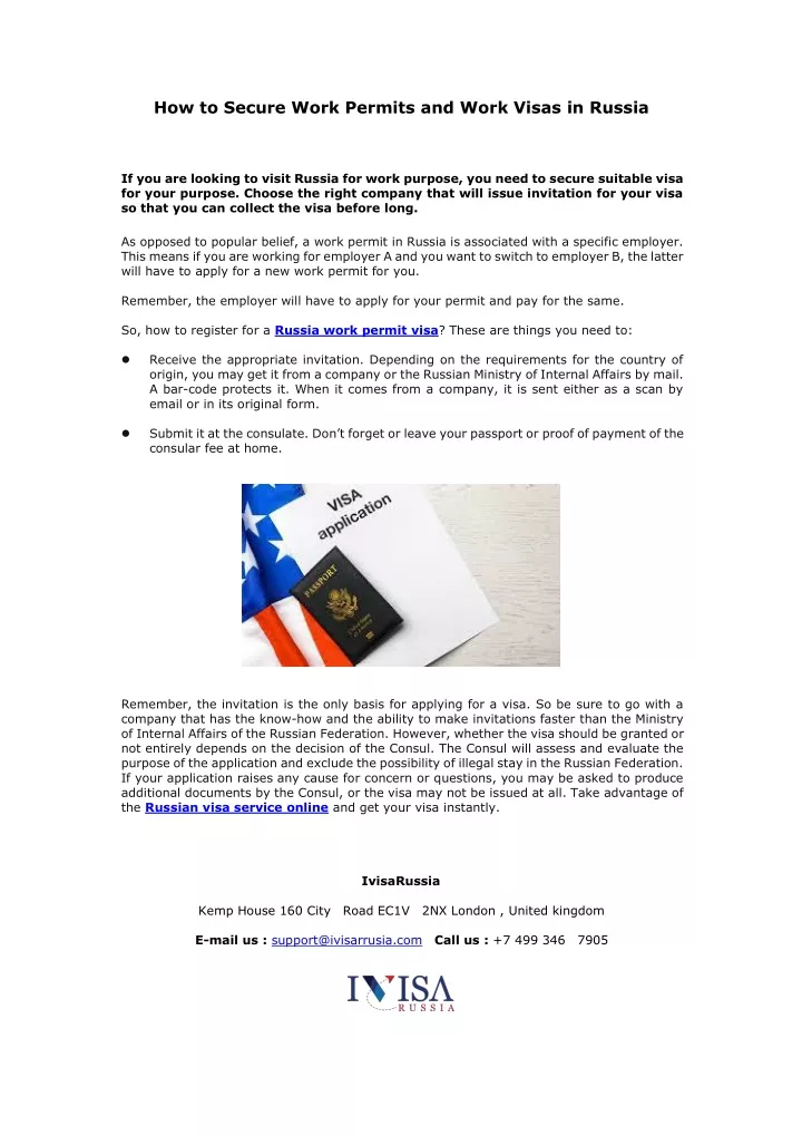 how to secure work permits and work visas