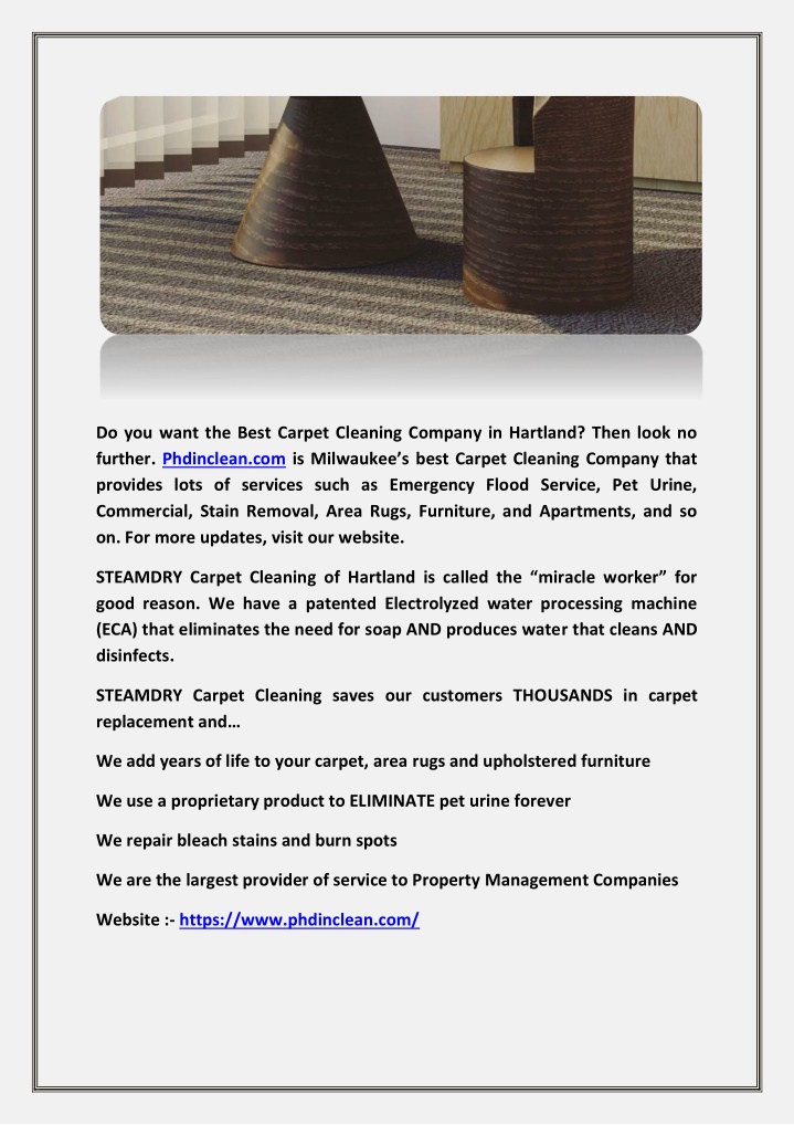 do you want the best carpet cleaning company