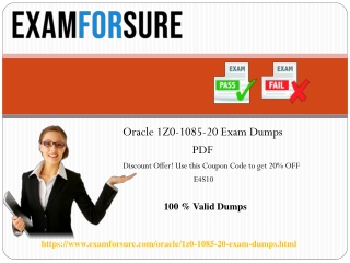 Oracle 1Z0-1085-20 dumps pdf 100% pass guarantee on Oracle exam