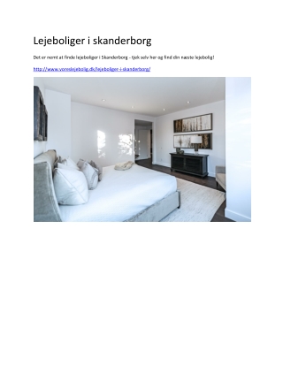 lejeboliger i skanderborg