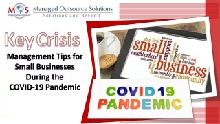 Key Crisis Management Tips for Small Businesses During the COVID-19 Pandemic