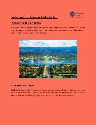 what are the popular eateries for